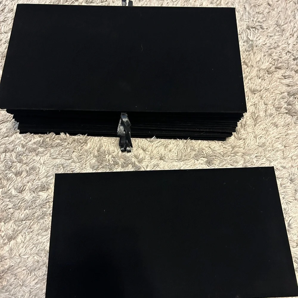 Black Velvet Jewelry Box Drawer Liners Storage 36 total **Price Is Per 1 Insert.